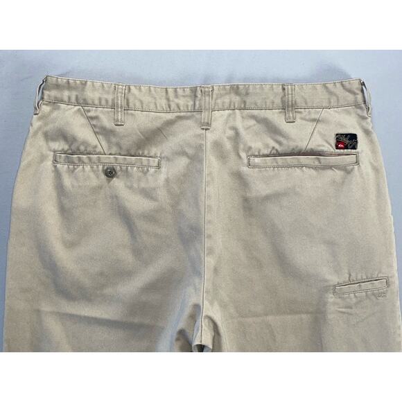 Quiksilver Vintage Flat Front Casual Chino Pants. Perfectly Faded Greige, 38X32 - Picture 9 of 9